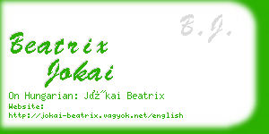 beatrix jokai business card